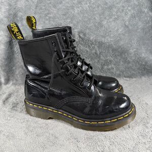Dr. Martens 1460 Women’s 7 Lace Up 8 Eye Boots Black Patent Leather